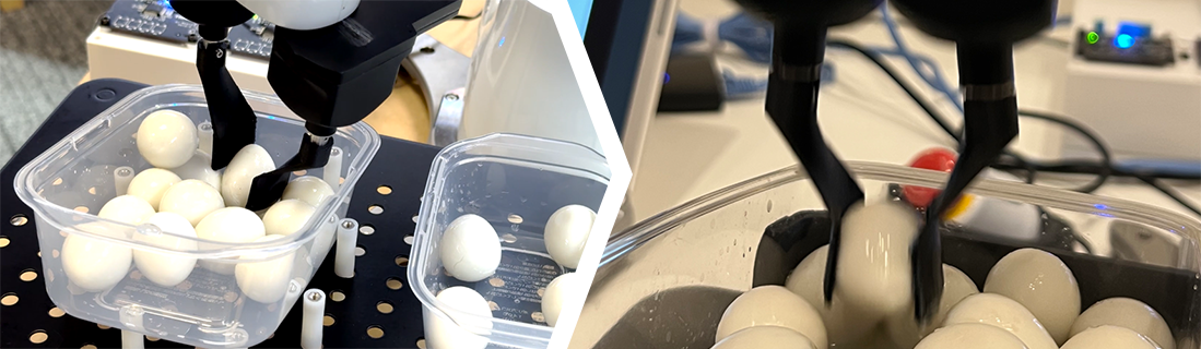 Reflecting the position of the intelligent fingers to robot control